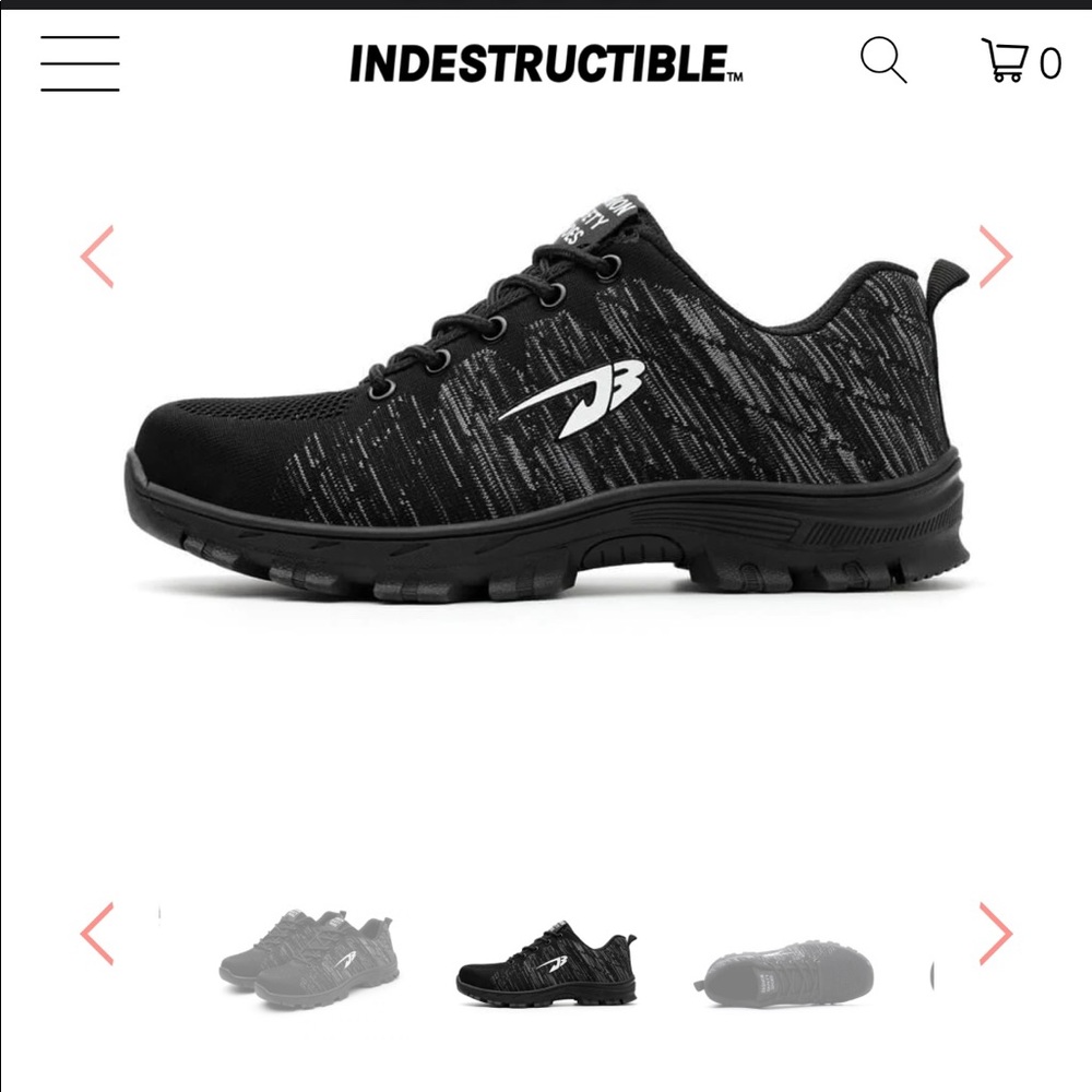 Indestructible Work Shoes Steel Toe Protective Work Sneakers Size 13 mens - NEW